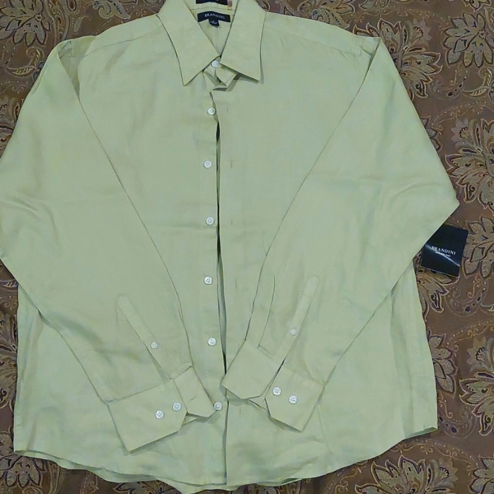 Brandini washable 100% LINEN mens shirt